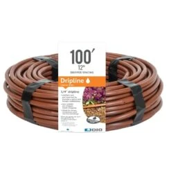 DIG Micro-Line 1/4 Inch Non Pressure Compensating Dripline -Garden Care Product Store 1 4 dripline 12inchspace 100ft 1