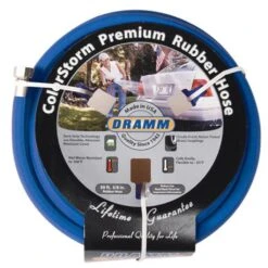 Dramm ColorStorm Premium Blue Rubber Hose, 5/8 In X 50 Ft