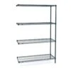 Metro Super Erecta 4-Tier Stationary Add-On Wire Shelving Unit, Metroseal 3 Epoxy -Garden Care Product Store an536k3 1