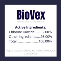 Viruserv BioVex T Chlorine Dioxide Disinfectant, 16 Oz. - Case Of 12 -Garden Care Product Store biovex active ingredients
