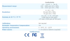 Bluelab Original Truncheon Meter -Garden Care Product Store blu2000e tech specs