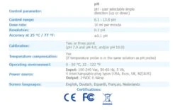 Bluelab PH Controller & Auto Doser -Garden Care Product Store blu8004 tech specs